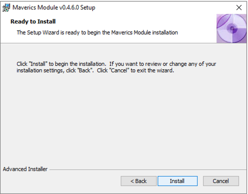 Confirm install