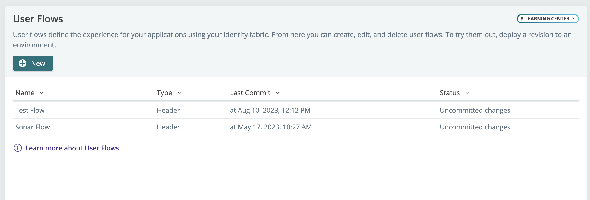 User flows