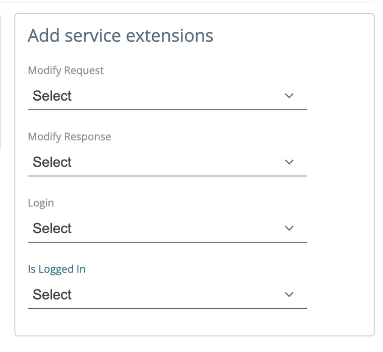 Service extension