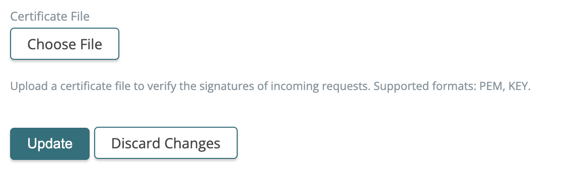 SAML app cert