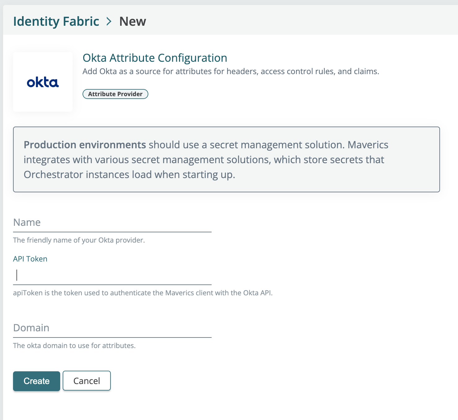 Okta attribute provider