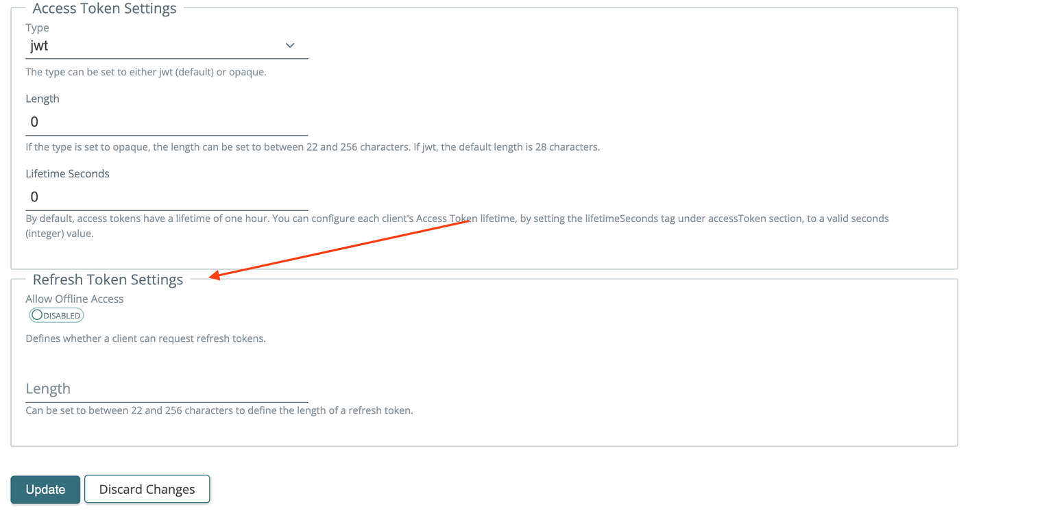 OIDC refresh token