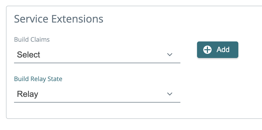 SAML service extensions